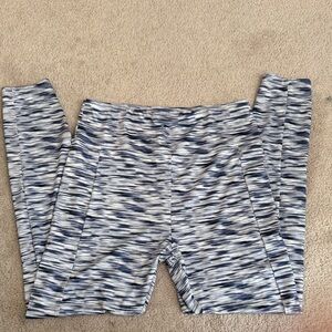 Zone Pro Navy and White Active Leggings